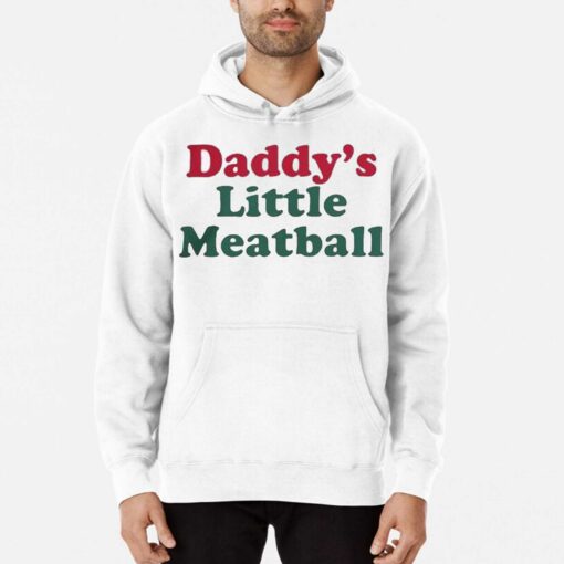 Daddy Little Meatball Italian Ironic T-shirt