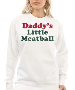 Daddy Little Meatball Italian Ironic T shirt 4