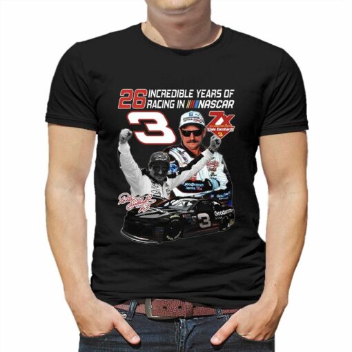 Dale Earnhardt 26 Incredible Years Of Racing T-shirt