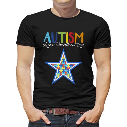 Dallas Cowboys Nfl Autism Awareness Accept Understand Love Shirt