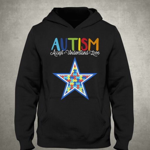 Dallas Cowboys Nfl Autism Awareness Accept Understand Love Shirt