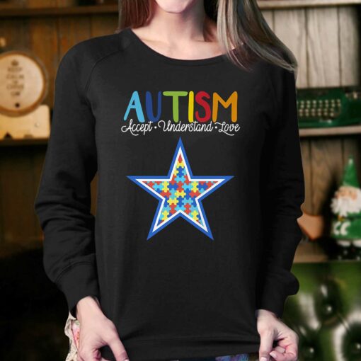 Dallas Cowboys Nfl Autism Awareness Accept Understand Love Shirt