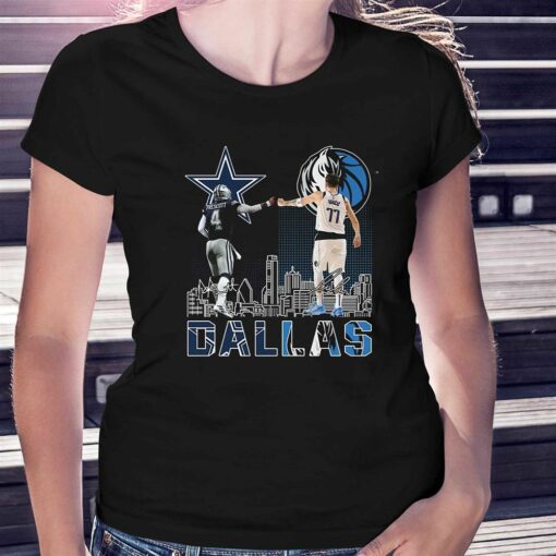 Dallas Cowboys Prescott And Mavericks Doncic City Champion Shirt Hoodie Sweater