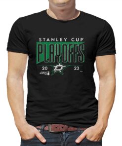 Dallas Stars Fanatics Branded 2023 Stanley Cup Playoffs Crease T-shirt Dallas Stars Fanatics Branded 2023 Stanley Cup Playoffs Crease T-shirt