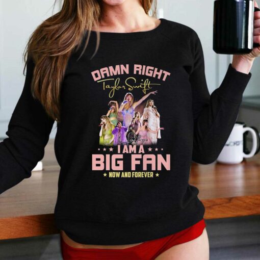 Damn Right I Am A Big Fan Of Taylor Swift Now And Forever T-shirt