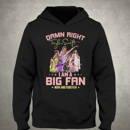 Damn Right I Am A Big Fan Of Taylor Swift Now And Forever T-shirt