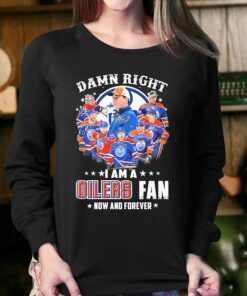 Damn Right I Am A Edmonton Oilers Fan Now And Forever 2023 Signatures Shirt 4