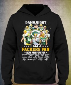 Damn Right I Am A Green Bay Packers Fan Now And Forever Signatures Shirt 2 Damn Right I Am A Green Bay Packers Fan Now And Forever Signatures Shirt 3