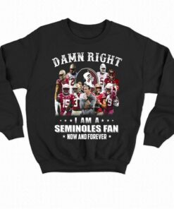 Damn Right I Am A Seminoles Fan Now And Forever T shirt 4