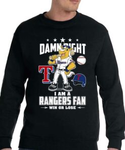 Damn Right Texas Rangers Fan Unisex T shirt 4
