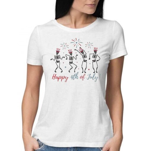 Dancing Skeleton Happy 4th Of July Shirt