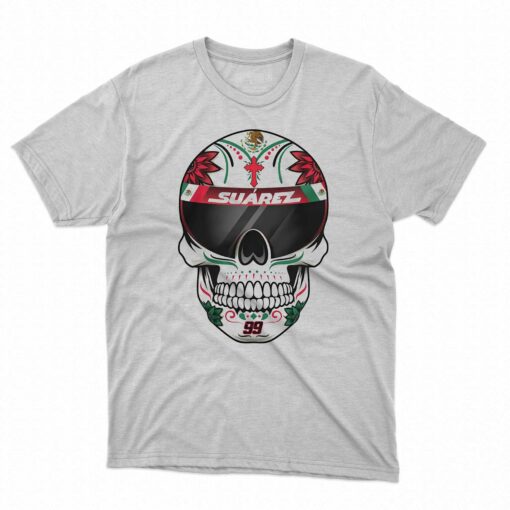 Daniel Suarez Racing Store Helmet Visor Skull T-shirt