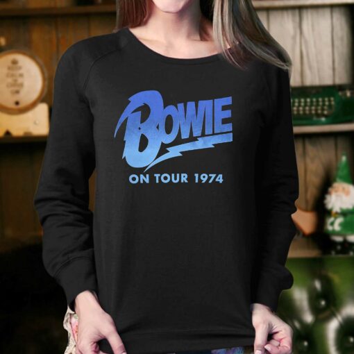 David Bowie Attractive T-shirt On Tour 1974