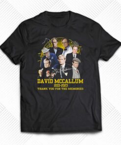 David Mccallum 1933 – 2023 Thank You For The Memories T-shirt David Mccallum 1933 – 2023 Thank You For The Memories T-shirt