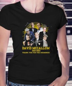 David Mccallum 1933 – 2023 Thank You For The Memories T-shirt David Mccallum 1933 – 2023 Thank You For The Memories T-shirt