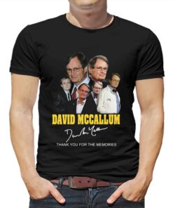 David Mccallum Signature Thank You For The Memories T-shirt David Mccallum Signature Thank You For The Memories T-shirt