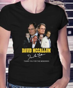 David Mccallum Signature Thank You For The Memories T-shirt David Mccallum Signature Thank You For The Memories T-shirt