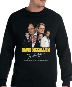 David Mccallum Signature Thank You For The Memories T-shirt 3 David Mccallum Signature Thank You For The Memories T shirt 4