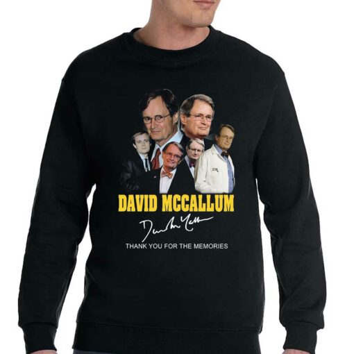 David Mccallum Signature Thank You For The Memories T-shirt