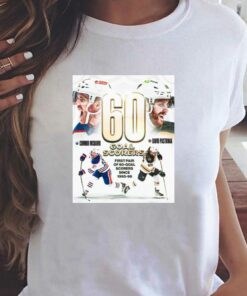 David Pastrnak And Connor Mcdavid 60 Goals Single-season Shirt David Pastrnak And Connor Mcdavid 60 Goals Single-season Shirt