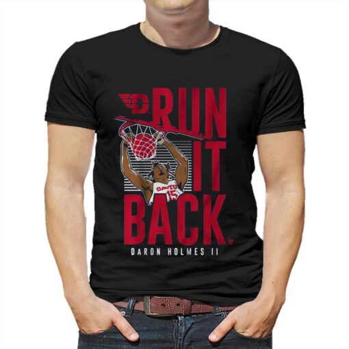 Dayton Basketball Daron Holmes Ii Run It Back T-shirt