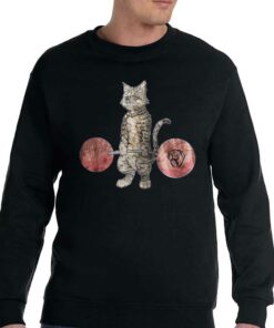 Deadlifting Tabby Cat T-shirt 3 Deadlifting Tabby Cat T shirt 4