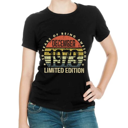 December 1973 50 Years Of Being Awesome Shirt