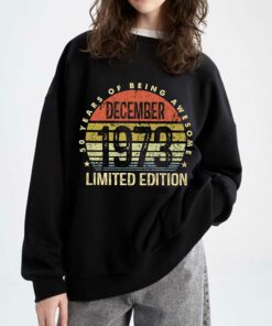 December 1973 50 Years Of Being Awesome Shirt December 1973 50 Years Of Being Awesome Shirt