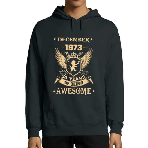 December 1973 50 Years Of Being Awesome T-shirt