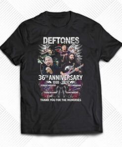 Deftones 36th Anniversary 1988 – 2024 Thank You For The Memories T-shirt Deftones 36th Anniversary 1988 – 2024 Thank You For The Memories T-shirt