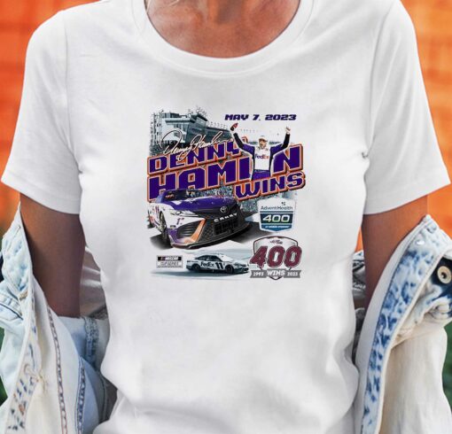 Denny Hamlin 2023 Adventhealth 400 Race Winner Shirt