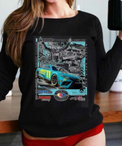 Denny Hamlin Checkered Flag Sports 2023 400 Race Winner T-shirt Denny Hamlin Checkered Flag Sports 2023 400 Race Winner T-shirt