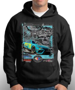 Denny Hamlin Checkered Flag Sports 2023 400 Race Winner T shirt 3