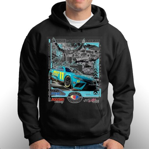 Denny Hamlin Checkered Flag Sports 2023 400 Race Winner T-shirt