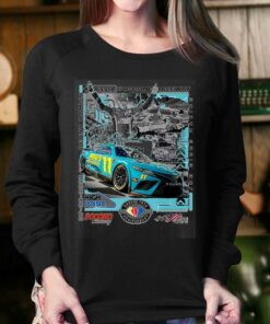 Denny Hamlin Checkered Flag Sports 2023 400 Race Winner T shirt 4