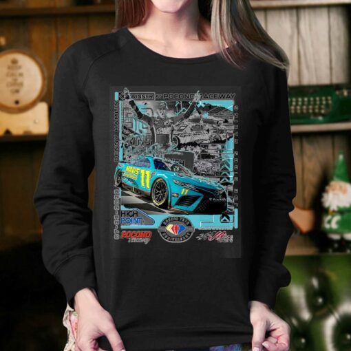 Denny Hamlin Checkered Flag Sports 2023 400 Race Winner T-shirt