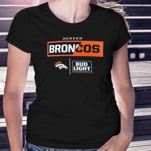 Denver Broncos Fanatics Branded Nfl X Bud Light T-shirt