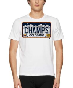 Denver Champs License Plate T-shirt Denver Champs License Plate T-shirt