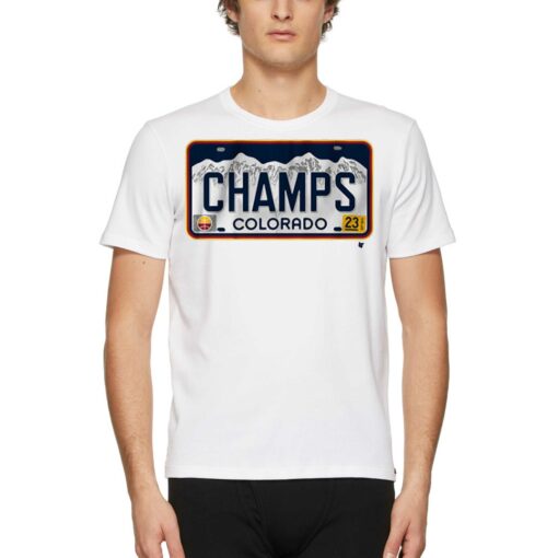 Denver Champs License Plate T-shirt