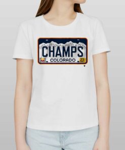 Denver Champs License Plate T-shirt Denver Champs License Plate T-shirt