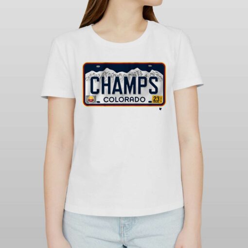 Denver Champs License Plate T-shirt