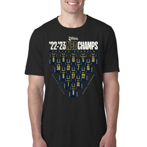 Denver Nuggets 2023 Nba Finals Champions Close Out Jersey Roster T-shirt