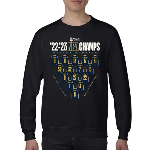 Denver Nuggets 2023 Nba Finals Champions Close Out Jersey Roster T-shirt