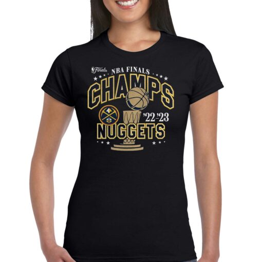 Denver Nuggets 2023 Nba Finals Champions Slip Trophy T-shirt