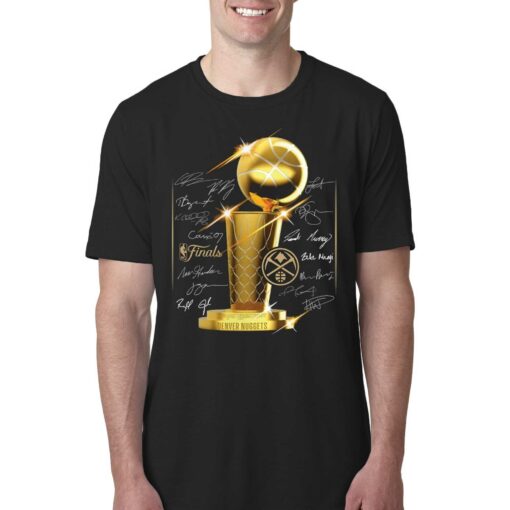 Denver Nuggets 2023 Nba Finals Champions Trophy Roster Signature Shirt