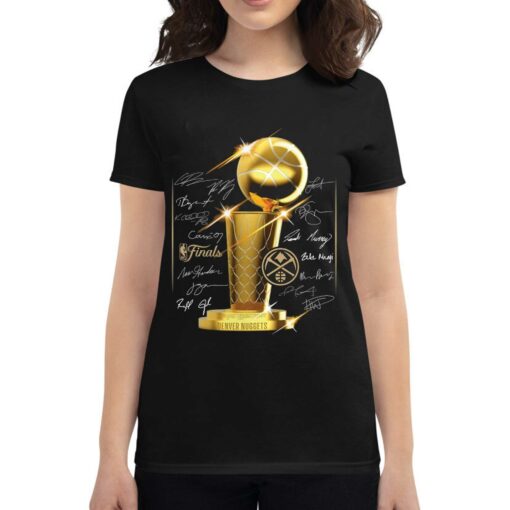 Denver Nuggets 2023 Nba Finals Champions Trophy Roster Signature Shirt