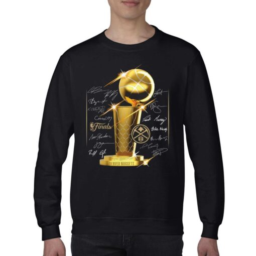 Denver Nuggets 2023 Nba Finals Champions Trophy Roster Signature Shirt