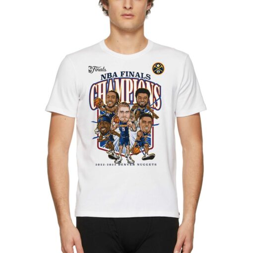 Denver Nuggets 2023 Nba Finals Champions Windmill Team Caricature T-shirt