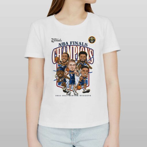 Denver Nuggets 2023 Nba Finals Champions Windmill Team Caricature T-shirt