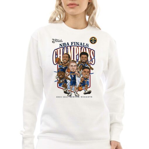 Denver Nuggets 2023 Nba Finals Champions Windmill Team Caricature T-shirt